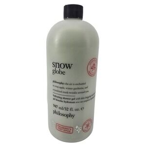 Philosophy Snow Globe Shower Gel 32 oz Green 3-in-1 Shampoo Bubble Bath